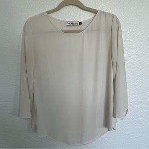 Veronica M - Sheer Cream Top